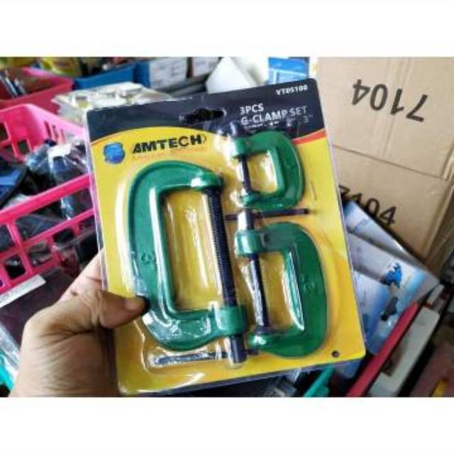 Set Catok C 1" 2" 3"/ Mini Clamp Besi/ Penjepit Kayu Craft Kecil/ Alat Bantu Tukang Bengkel