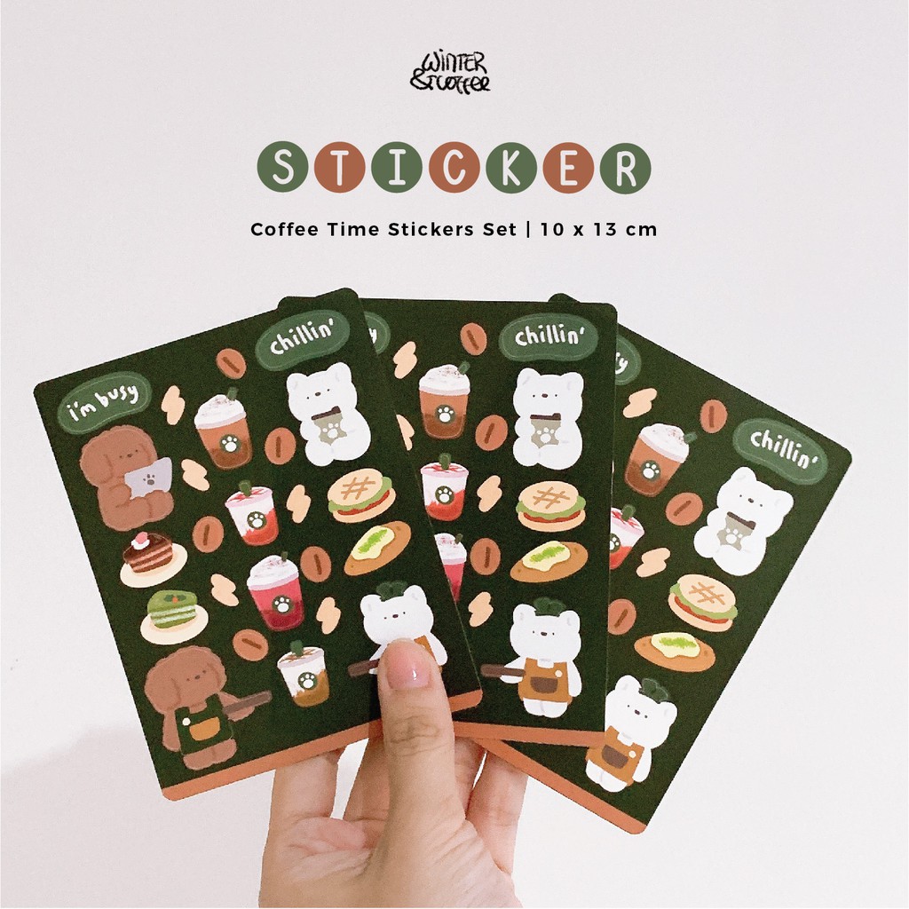 COFFEE TIME STICKER SET