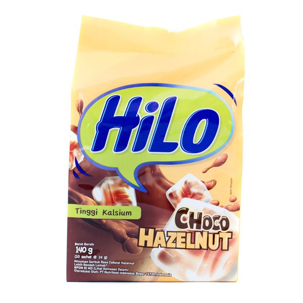 

HILO Choco Hazelnut 140gr - Susu Bubuk High Calcium Low Fat 10 x 14gr