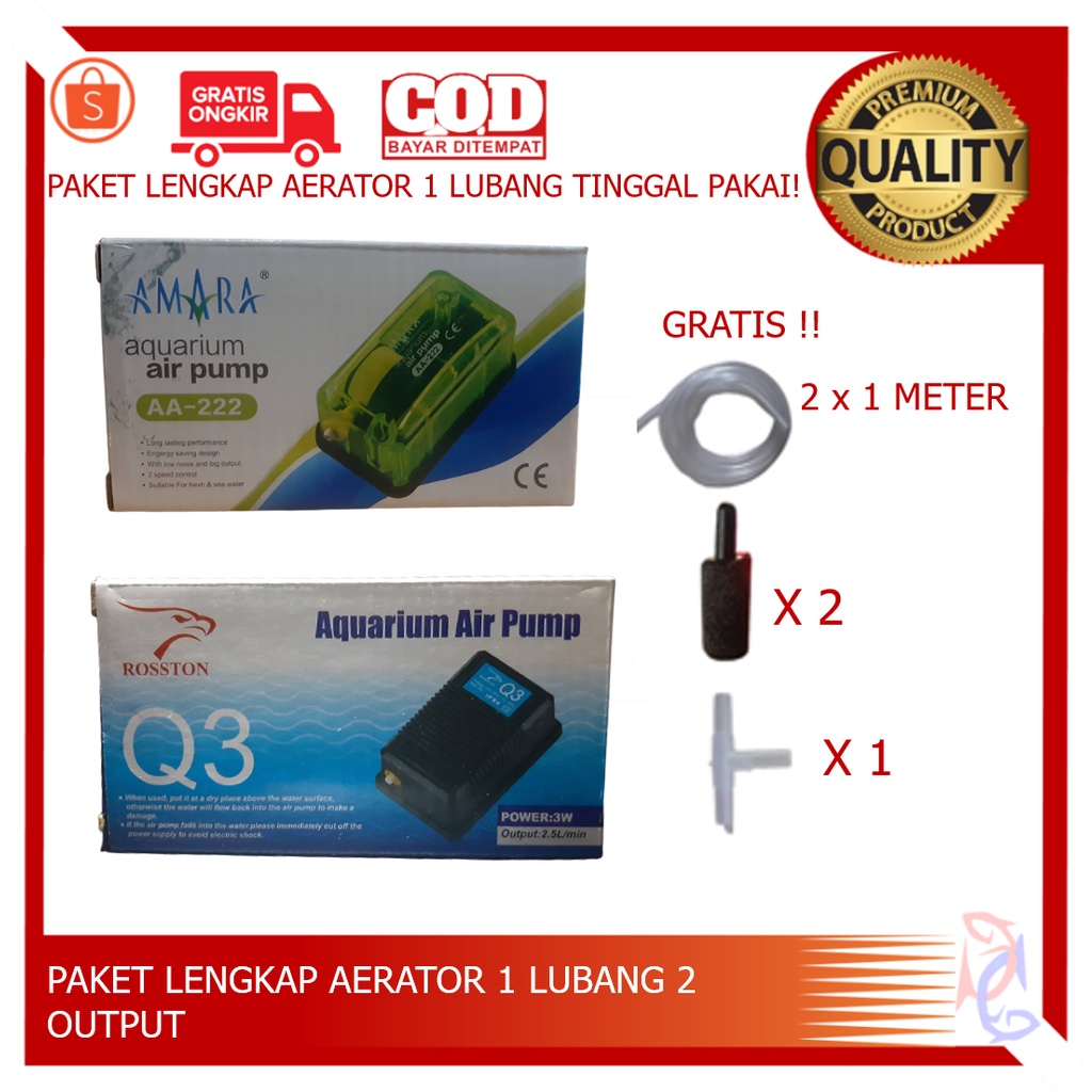 {AERATOR 1 LUBANG 2 OUTPUT} PROMO PAKET LENGKAP AERATOR 1 LUBANG 2 OUTPUT  AERATOR AMARA 1 LUBANG AERATOR KOMPLIT 1 LUBANG MURAH AERATOR SILENT AERATOR AQUARIUM AIR PUMP AQUARIUM MESIN GELEMBUNG AQUARIUM FILTER AQUARIUM  AERATOR TIDAK BERISIK