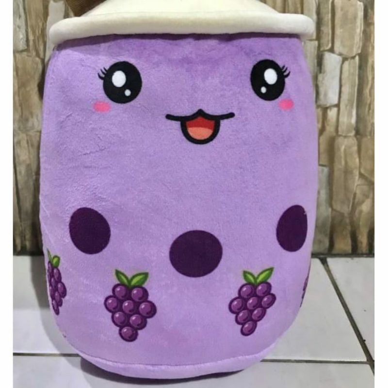 Boneka Boba Milk Tea Bantal Gentong Jumbo