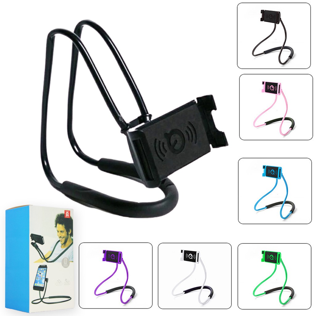 Meja Leher Holder Handphone Flexible Aksesoris Penyangga Lazypod Lazyneck Plastik Serbaguna Universal