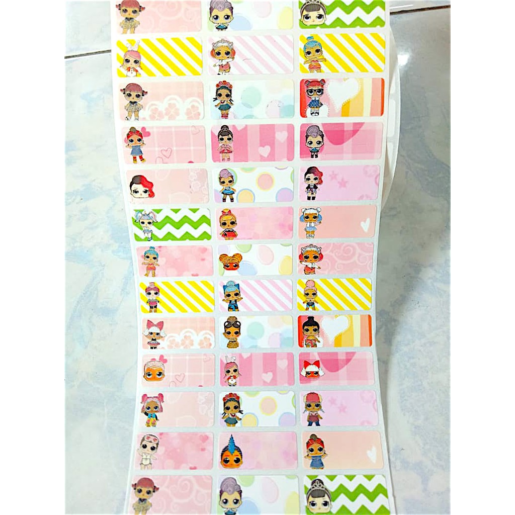 

Label nama anti air stiker waterproof Karakter LOL