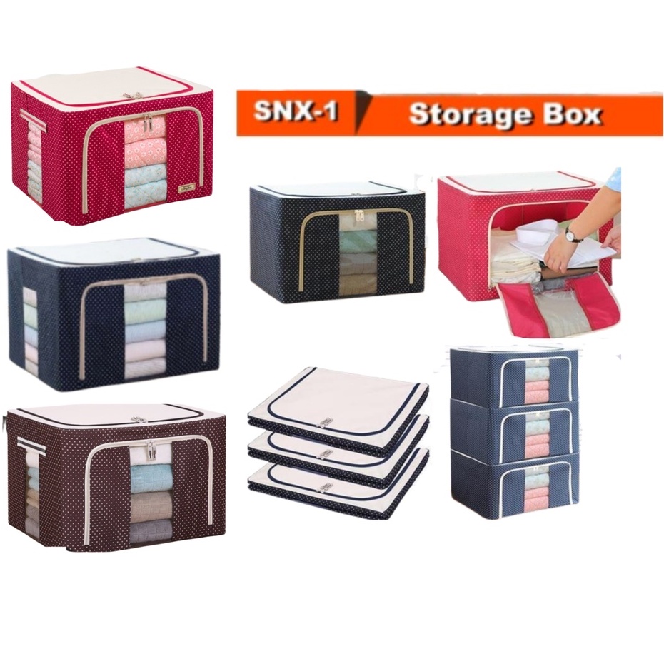 [NEW ARRIVAL] Organizer Storage Box Tempat Penyimpanan Pakaian All Motif Penyimpanan Serbaguna Organizer Kotak Mainan Perlengkapan Rumah