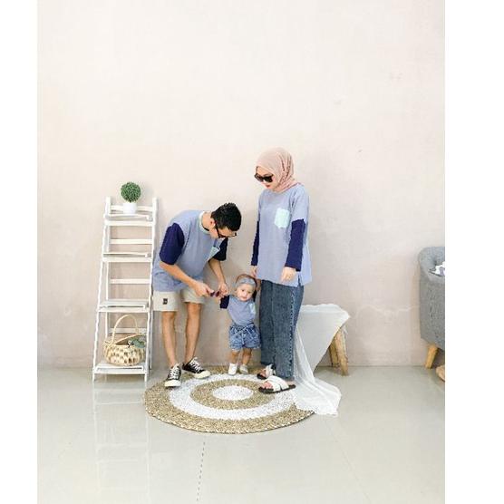 Lagi Tren.. TUKUBUU - Kaos Busui corblue/family set