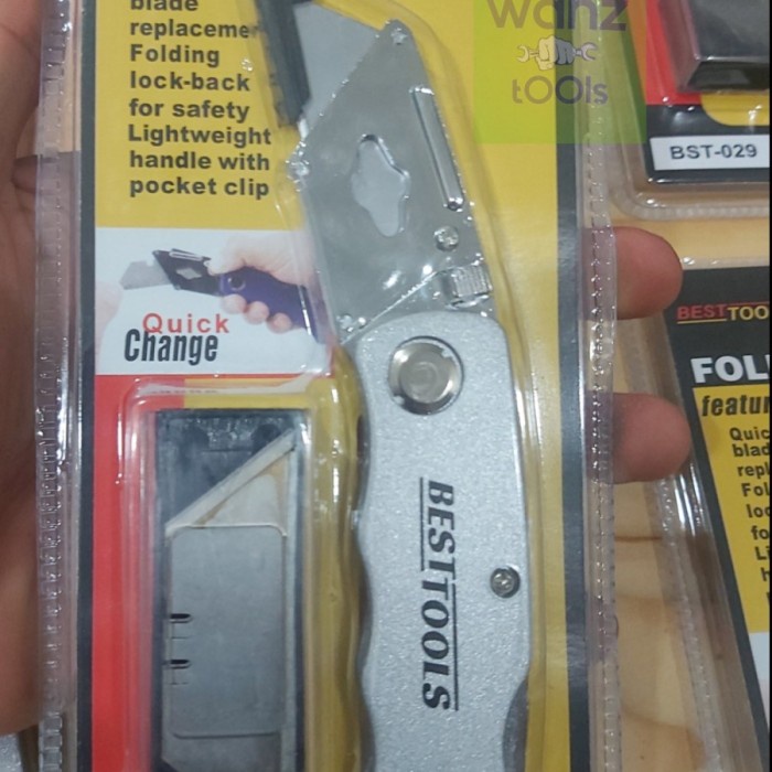 

Diskon Pisau Cutter Lipat Serba Guna - Foldable Knife Utility Cardboard Trendi
