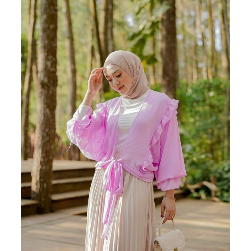 KANDITA OUTER LENGAN BALON TERBARU // CARDIGAN WANITA KEKINIAN