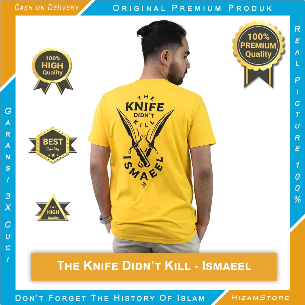 ORIGINAL PRODUK PREMIUM ❗❗❗ BERGARANSI ✔️ BAJU KAOS QAF ISLAM DISTRO - ISMAIL