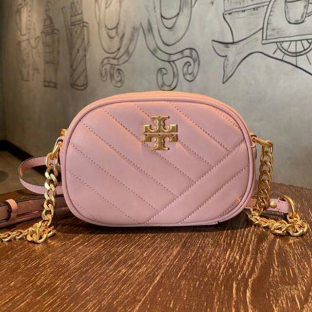 Tory Burch Kira Chevron Small Camera Bag tas selempang slingbag crossbody