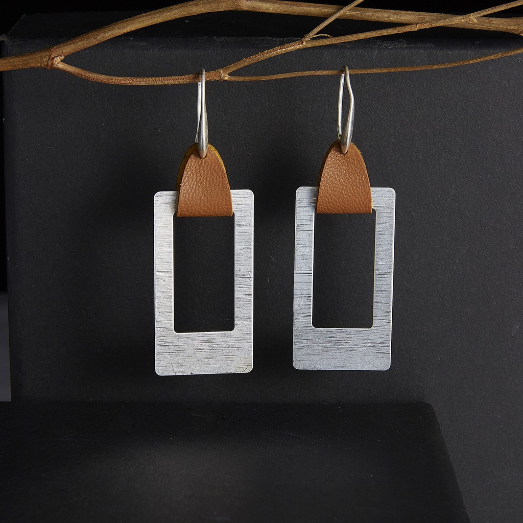 Korean style geometric earrings ladies large double loop fashion ear hook earrings factory wholesale