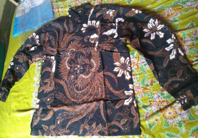 Peksi Tarung Kemeja Batik Pria Batik Solo Kemeja Pria Lengan Panjang Ori By Alethea