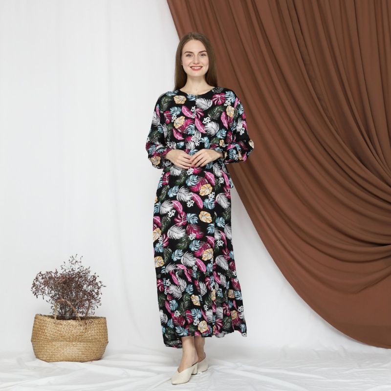 LONGRESS RUFFLE KENANGA TANGAN PANJANG