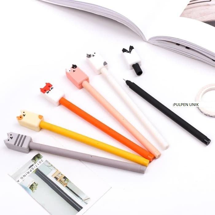 

LP44 Pulpen Square Cutie Pen Pena Bolpoint Karakter Lucu Unik ATK Sekolah