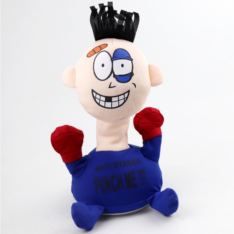 Mainan Boneka Punch Hit Me Villain Dekompresi Bahan Plush Anti Stress Untuk Anak / Dewasa