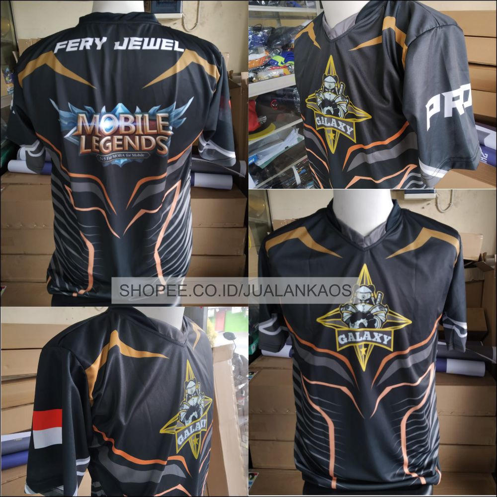 Baju Kaos Jersey Gaming Mobile Legends Printing Custom