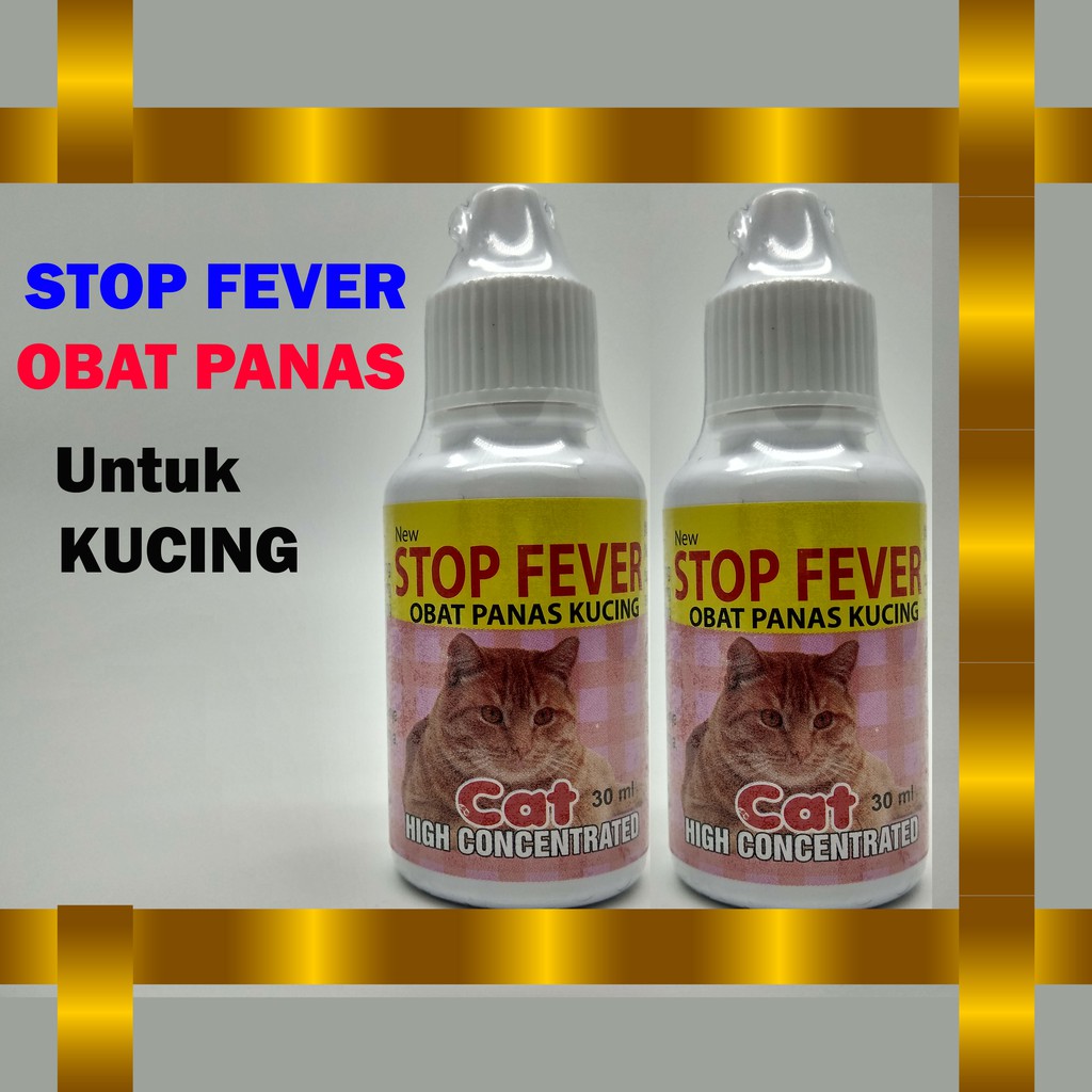 STOP FEVER OBAT PANAS KUCING KITTEN PENURUN PANAS DEMAM KUCING ALERGI RADANG PILEK AMAN TERBUKTI