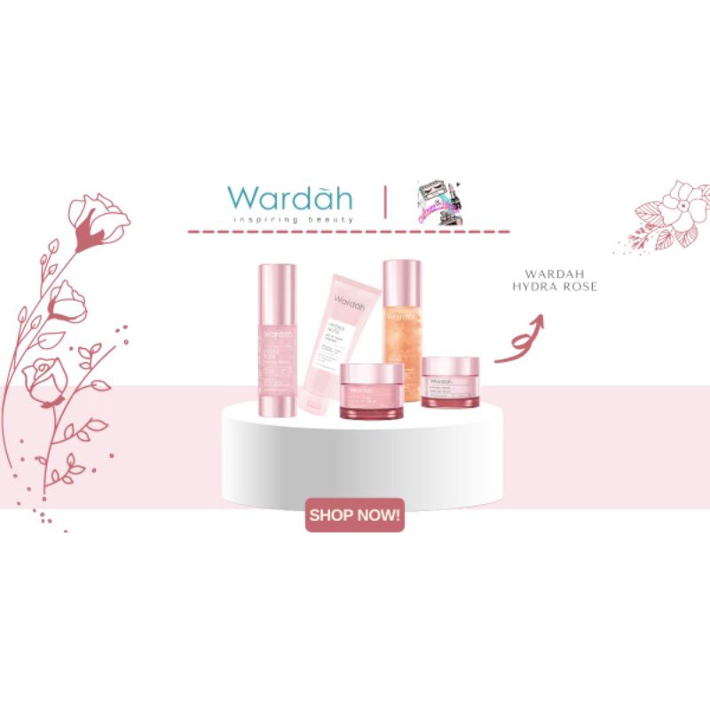 ☃Cutezz_Ching1☃Wardah Hydra Rose Series ♡ Dewy Aqua Day Gel ♡ Dewy Aqua Night Gel ♡ Micro Gel Serum ♡ Petal Infused Toner ♡ Gel To Foam Cleanser