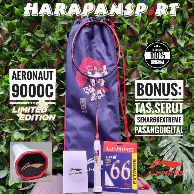 RAKET BADMINTON LINING AERONAUT 9000 COMBAT LIMITED EDITION 9000C ORIGINAL 100%