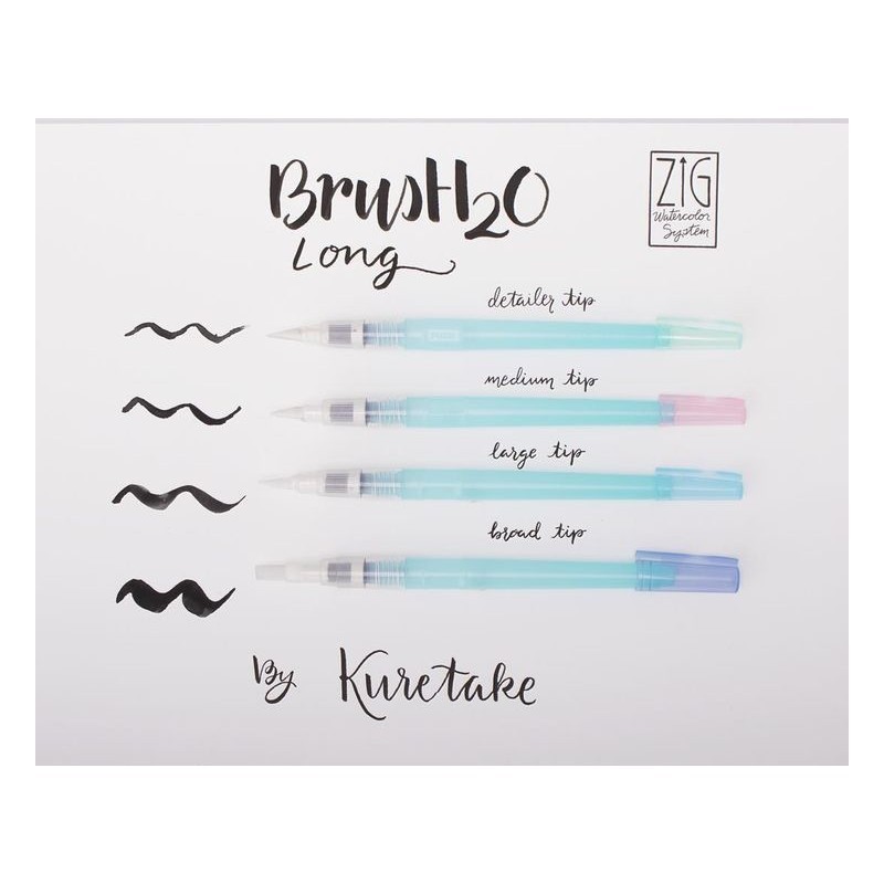 

Zig kuretake watercolor brush kuas lukis cat air WSBR