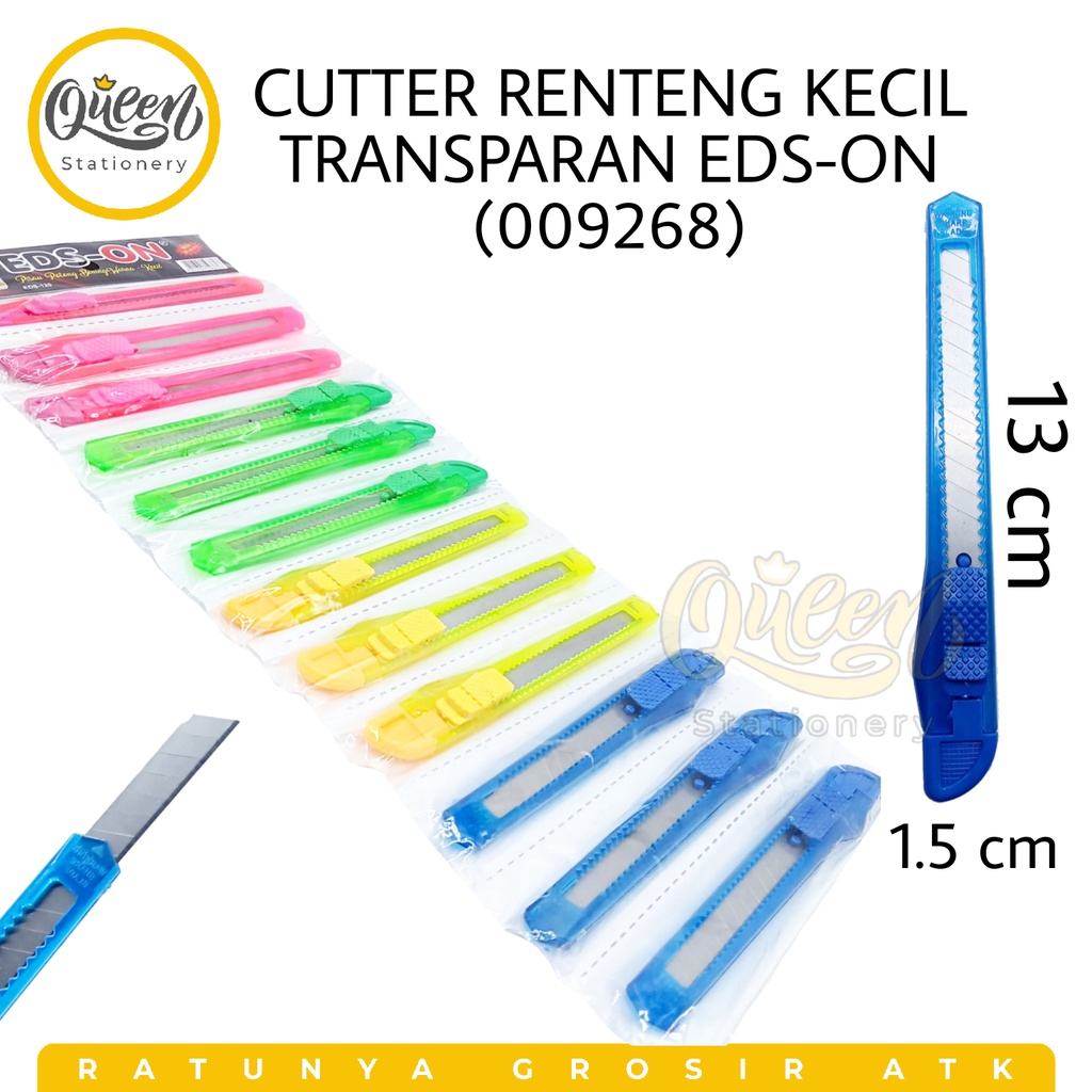 

CUTTER RENTENG KECIL TRANSPARAN EDS-ON / ALAT PEMOTONG / PISAU POTONG (009268)