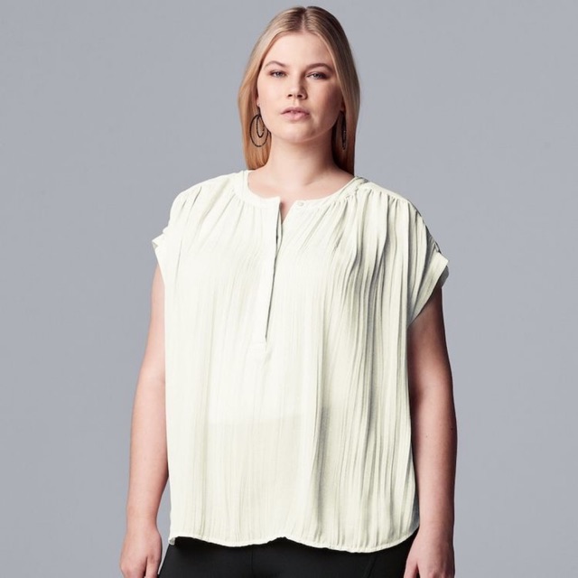 Vera wang white lilly blouse