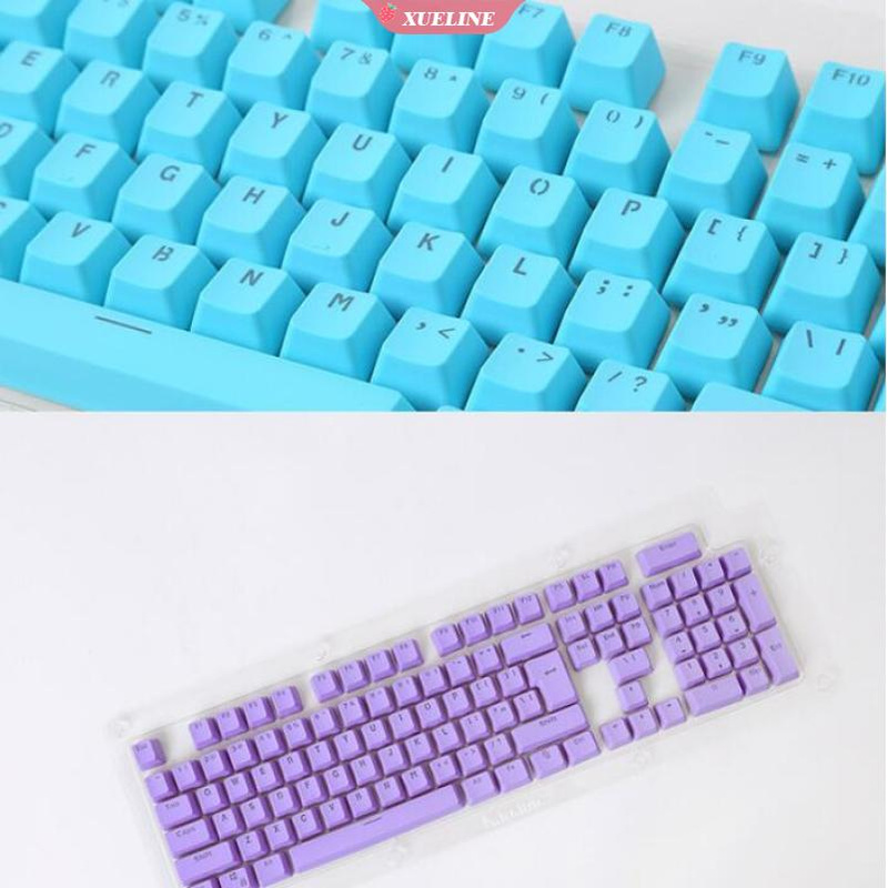 Set 106 Tombol Oem Pbt Dua Warna Translucent Untuk Keyboard Mekanik