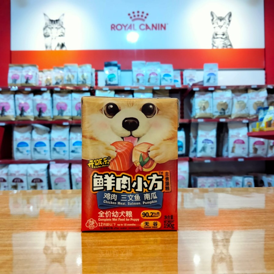 Kitchen Flavor Wetfood anjing Puppy adult all life stage190gr makanan basah anjing KF