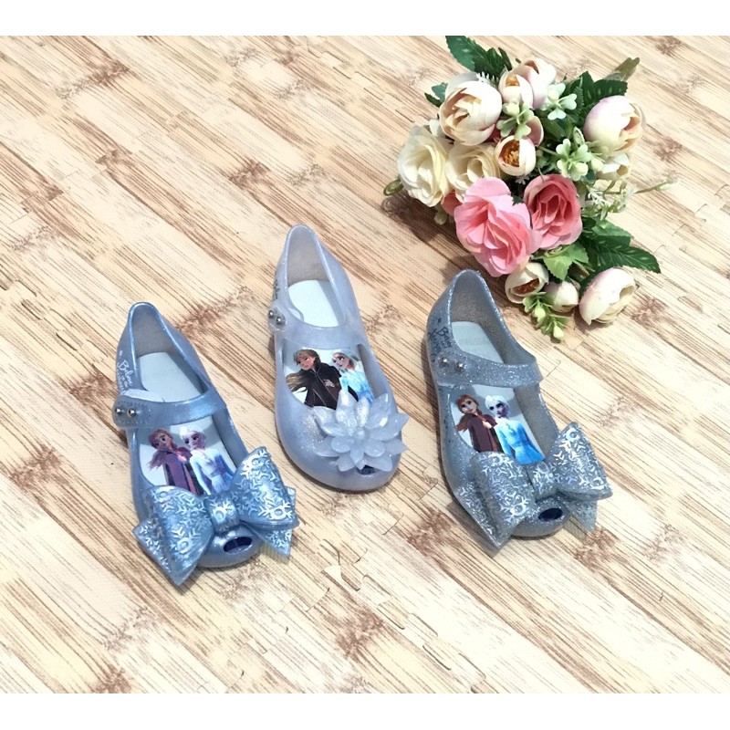 Sepatu jelly anak mini melissa frozen import kids