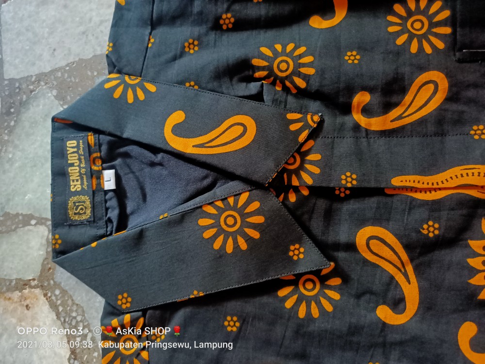 Keris Emas Kemeja Batik Full Furing Katun Halus Sragenan