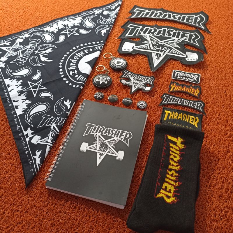 BACKPATCH BORDIR SATU SET / NOTEBOOK / SLAYER / SOCKS / BACKPATCH BORDIR PREMIUM TERLARIS