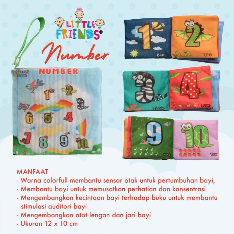 Little friend soft book baby/buku bayi