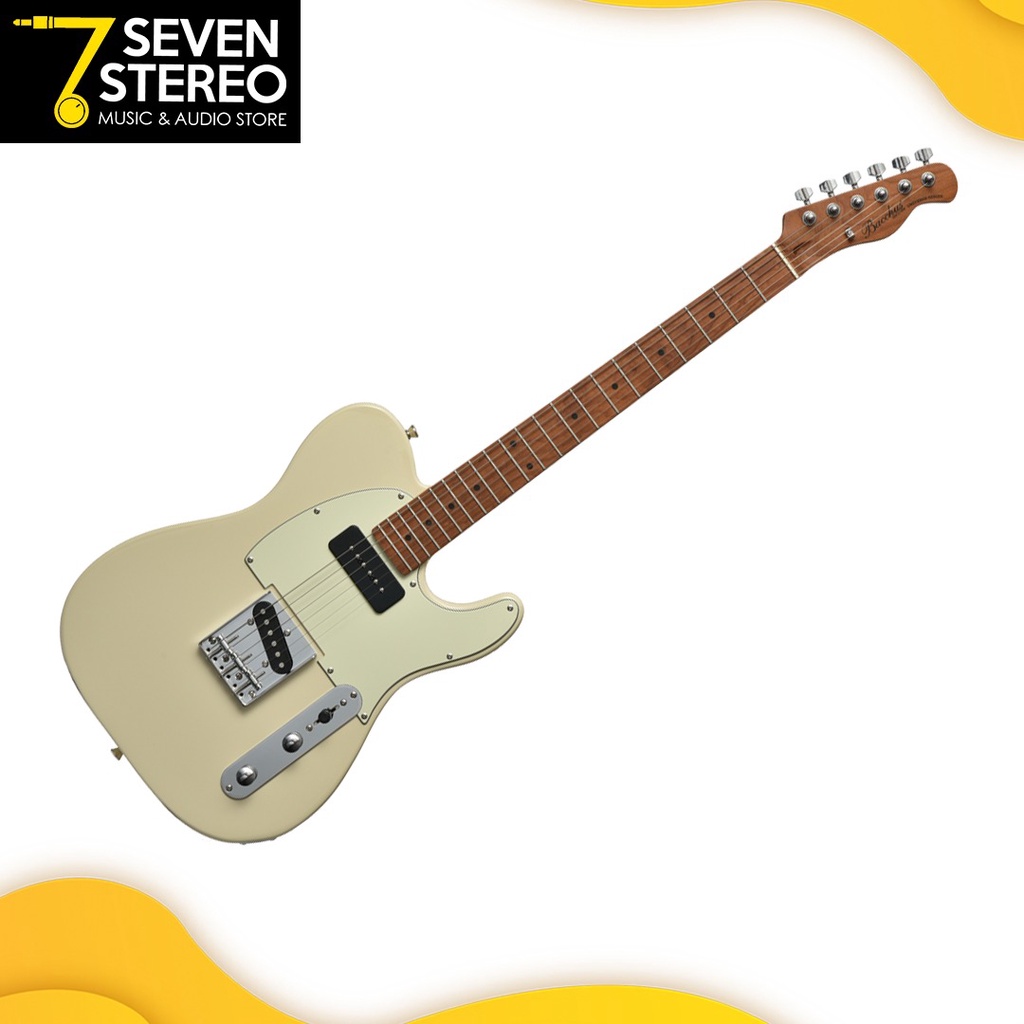 Bacchus BTE-2 RSM BTE2RSM Olympic White Roasted Maple Telecaster