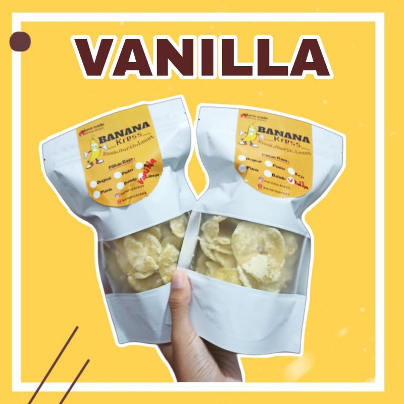 

KERIPIK PISANG RASA VANILLA