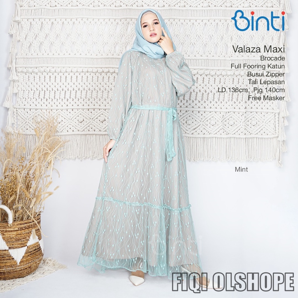 VALAZA MAXI DRESS GAMIS JUMBO ORI BY BINTI