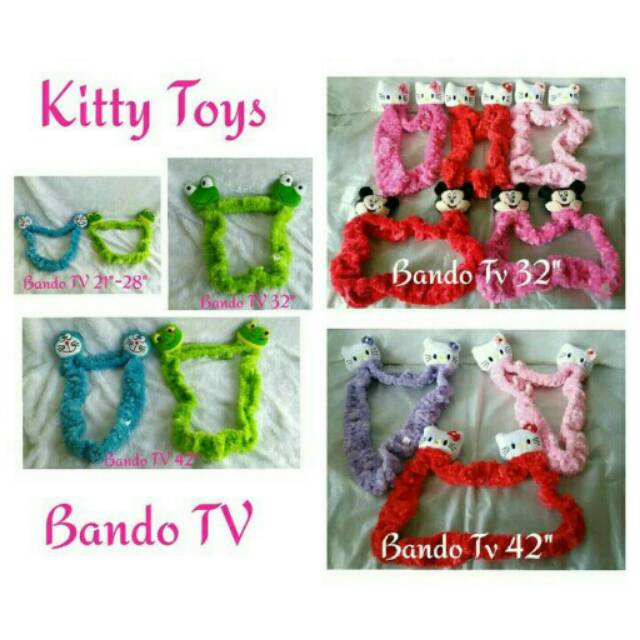Sarung tv bando tv boneka led 21inc-28inc