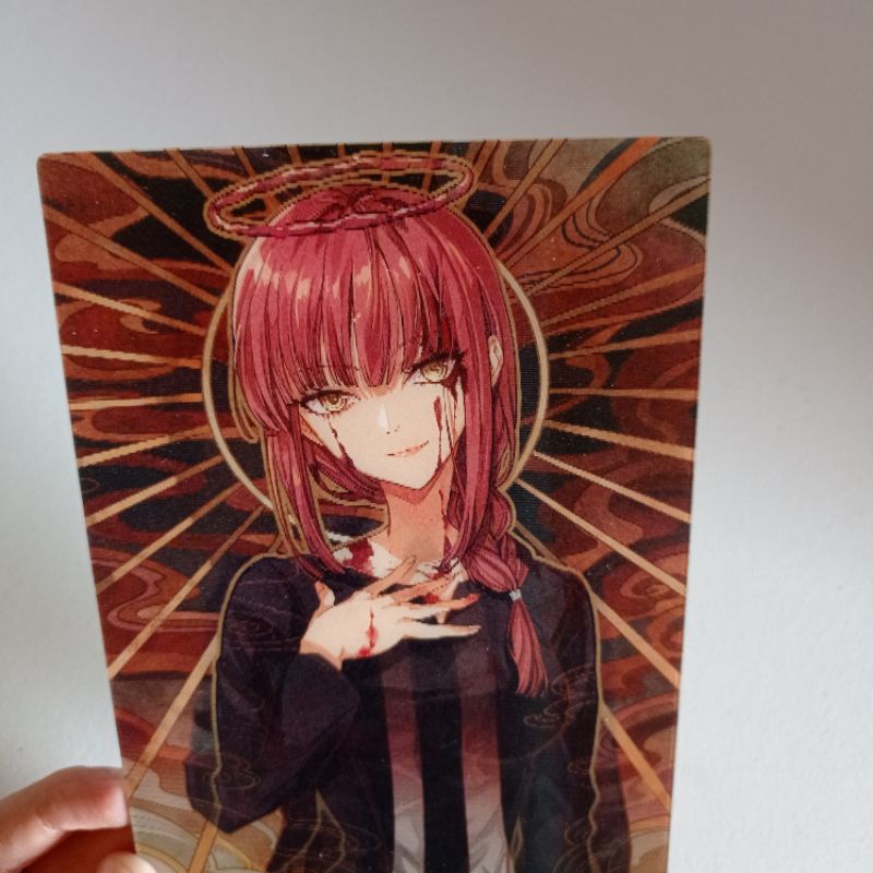 chainsaw man makima lenticular card