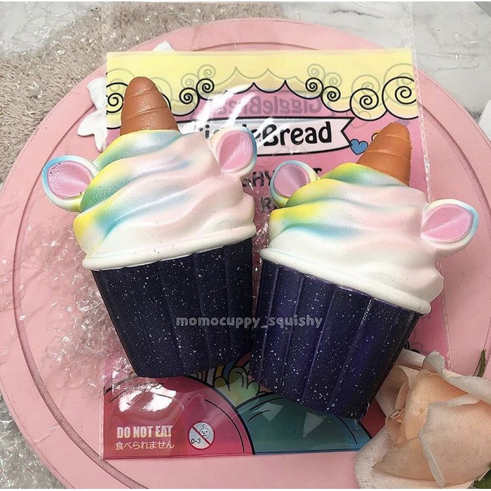 Squishy licensed unicorn horn cupcakes by giggle bread (unicorn tanduk