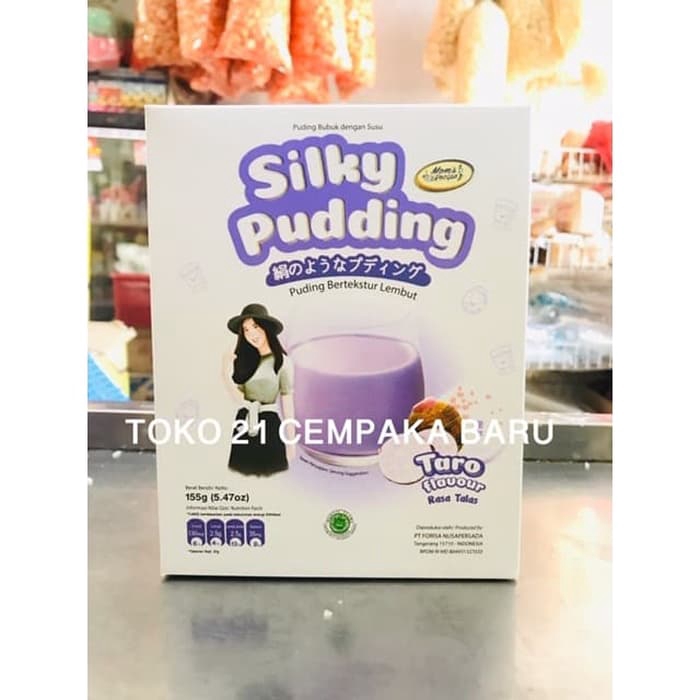 

Silky Pudding Rasa TARO Flavour Box 155 gram | Agar Agar Silky Puding Jelly TALAS 155g