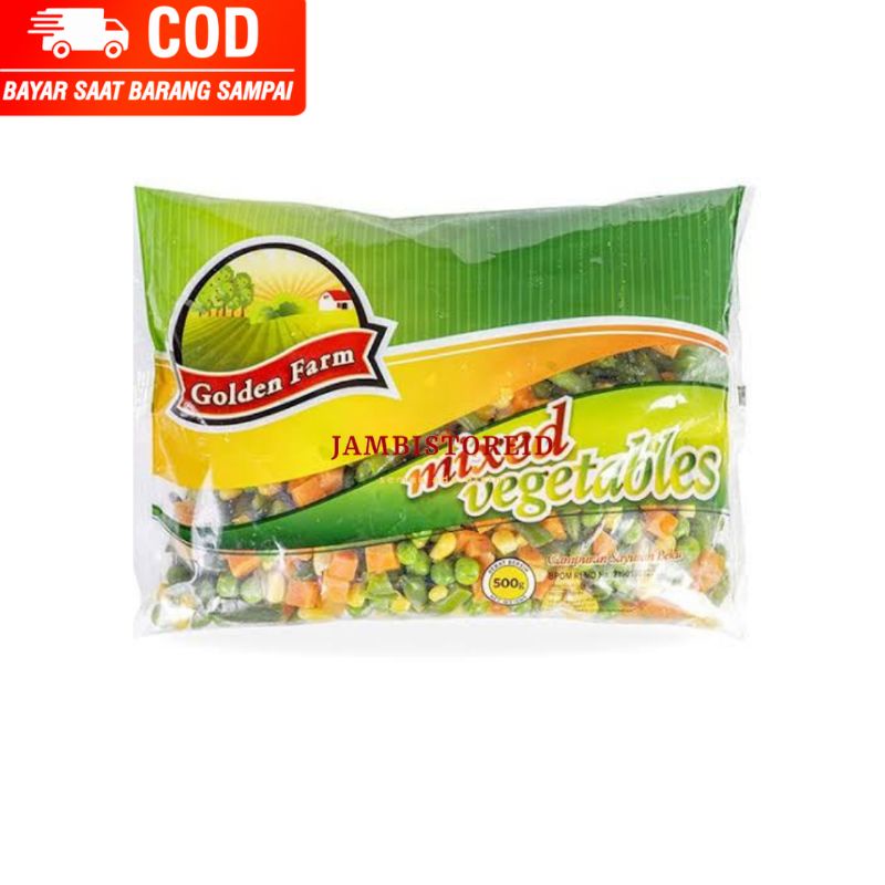 

(JAMBISTOREID) PILIH PENGIRIMAN INSTAN Golden Farm Mixed Vegetables 1kg Frozen Veggies Sayuran Campur Beku Tinggal Tumis Rebus Masak Menu Vegetarian Jagung Polong Wortel Jambi