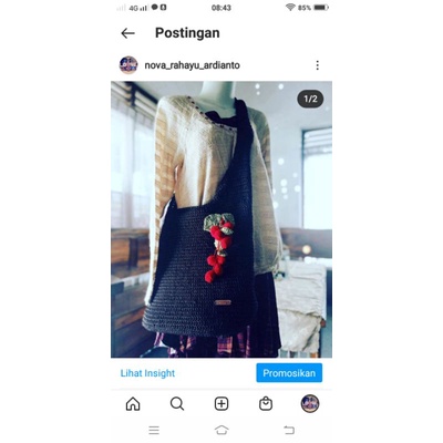 Tas tote Rajut,tote bag rajut,tote bag kekinian