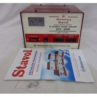 Stabilizer MATSUNAGA Stavol 500 watt Servo Motor/Soft Start/Regulator