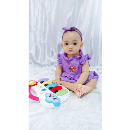 REGI Romper Bayi Perempuan Free Bandana Headban