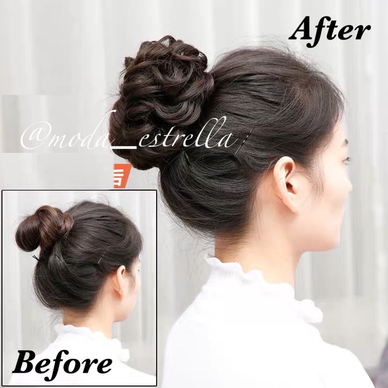 KARET UMBUL UMBUL CURLY/IKATAN RAMBUT/HAIRPIECE/SANGGUL RAMBUT/IKATAN UMBUL/FAKEHAIR/FUNBUN FAKEHAIR