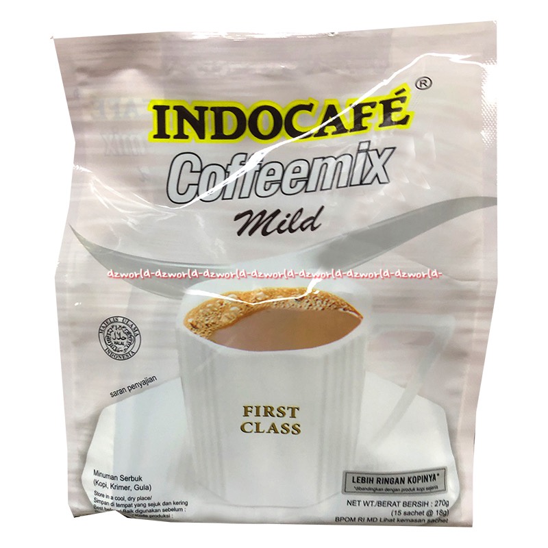 Indocafe Coffeemix 15 Sachet Mild First Class Kopi Instan Lebih Ringan Kopinya Cofemix Kopi mix Indo