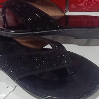  SANDAL  QUNTRIK BY CALBI  KAX 1710 WARNA HITAM  37 SAMPAI 40 