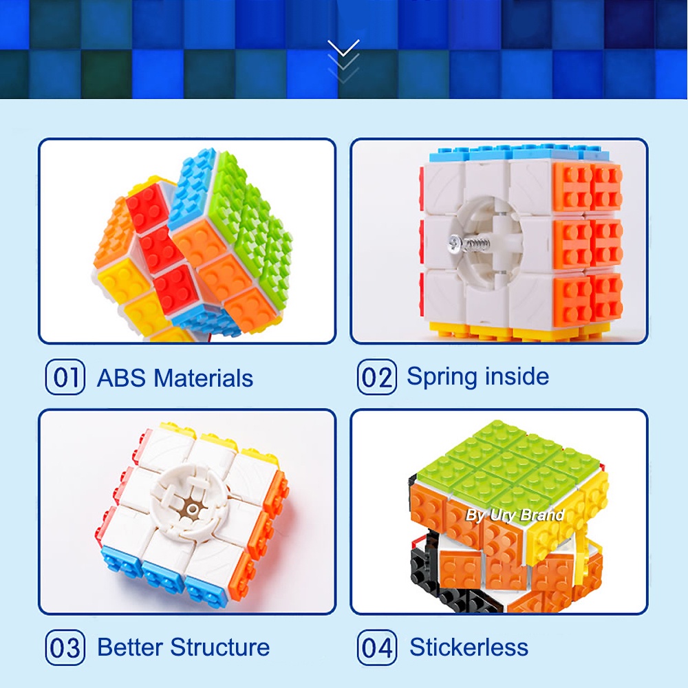 Mainan Balok Bangunan Kubus Magico 3x3 X 3 Gaya Klasik Untuk Edukasi Anak