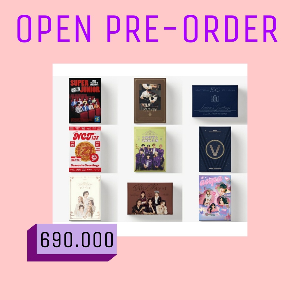 [PO] SM SEASON'S GREETINGS 2022 - SUPER JUNIOR, GIRLS' GENERATION OH GG, SHINEE, EXO, RED VELVET, NC