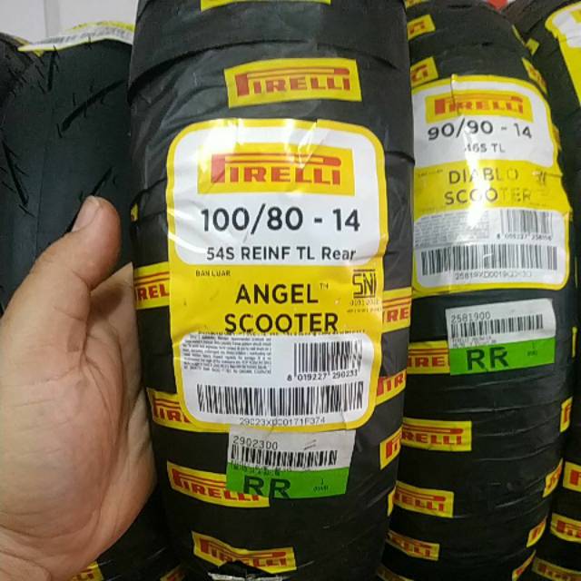 Pirelli Angel Scooter UK 100/80- 14 ( belakang )