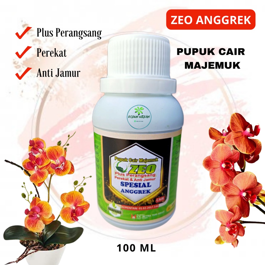 Pupuk Cair Majemuk ZEO Anggrek 100 ML TERBAIK, Pupuk Anggrek Untuk Pertumbuhan