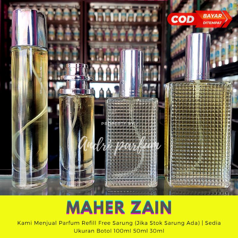 Parfum Refill Isi Ulang MAHER ZAIN Murni Non alkohol Isi 100ML 50ML 30ML | Bukan Parfum Thailand